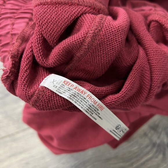 Free People Movement Sz Large Womens Crimson Red Inbound Romper Jumpsuit - Picture 16 of 16